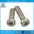 DIN7984 304 stainless steel hexagon socket head cap screw with low head